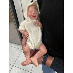 🆕17.72 Inch Realistic Reborn Baby Doll Silicone-Made & Lifelike Newborn Girl